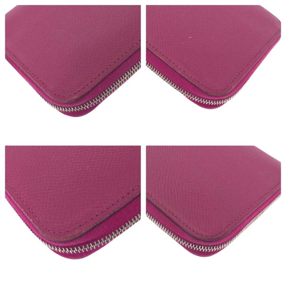 HERMES Azap Long Silk In Rose Tyrien Pink Wallet with Silver Hardware, Veau E... - Picture 3 of 10